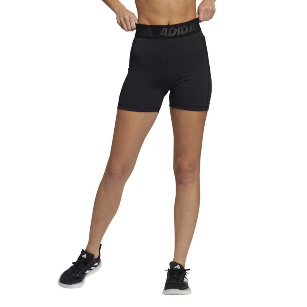 ADIDAS Women's Techfit Badge Of Sport Compression Shorts Small Black GL0689 NWT